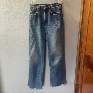 Zara Blue Flare & Wide Leg Jeans